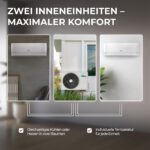 Kältebringer Multisplit Klimaanlage 18000 BTU, 2 Innengeräte, WiFi/App – Bild 3