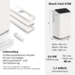 Bosch Cool 5100 Mobiles Klimagerät 3-in-1, 3,4 kW, bis 46 m² – Bild 6