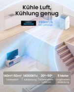 Newentor Mobile Klimaanlage 14000 BTU mit Abluftschlauch, bis 50 m² – Bild 4