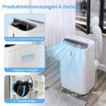 COSTWAY Mobile Klimaanlage 16000 BTU, 5-in-1, App, bis 150 m³ – Bild 5
