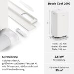 Bosch Cool 2000 Mobiles Klimagerät 3-in-1, 2,6 kW, bis 35 m² – Bild 7