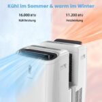 COSTWAY Mobile Klimaanlage 16000 BTU, 5-in-1, App, bis 150 m³ – Bild 2