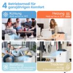 COSTWAY Mobile Klimaanlage 16000 BTU, 5-in-1, App, bis 150 m³ – Bild 4