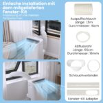 COSTWAY Mobile Klimaanlage 16000 BTU, 5-in-1, App, bis 150 m³ – Bild 9