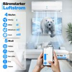 KESSER Split Klimaanlage 12000 BTU, WiFi/App, Kühlen A++ & Heizen A+ – Bild 7