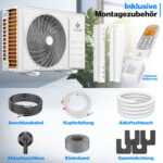 Kältebringer Split Klimaanlage 9000 BTU, 2,6 kW, WiFi/App, bis 45 m² – Bild 5