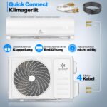 KESSER Split Klimaanlage Quick Connect 9000 BTU, 2,6 kW, WiFi & App – Bild 2