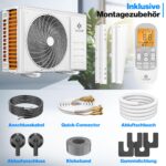 KESSER Split Klimaanlage Quick Connect 12000 BTU, 3,4 kW, WiFi & App – Bild 5