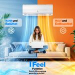 KESSER Split Klimaanlage Quick Connect 12000 BTU, 3,4 kW, WiFi & App – Bild 4