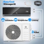 Kältebringer Split Klimaanlage 9000 BTU, 2,6 kW, WiFi/App, bis 45 m² – Bild 2