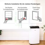 Bosch Cool 4000 Mobiles Klimagerät 3-in-1, 2,6 kW, bis 35 m² – Bild 6
