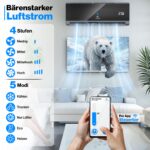 Kältebringer Split Klimaanlage 9000 BTU, 2,6 kW, WiFi/App, bis 45 m² – Bild 7