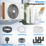 KESSER Split Klimaanlage 12000 BTU, WiFi/App, Kühlen A++ & Heizen A+ – Bild 5